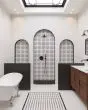 Le Cafe White Porcelain Octagon Mosaic Tile Octagon Mosaic Tile