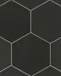 Makoto Kuroi Black Matte Glazed Porcelain 10"x11.5" Tile