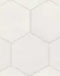 Makoto Shoji White Matte Glazed Porcelain 10"x11.5" Tile
