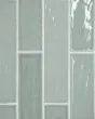 Marin Aloe Green Glossy Glazed Ceramic 2.5"x10" Wall Tile