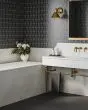 Marin Black Sea 2" Square Mosaic Tile