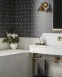 Marin Black Sea Trapezoid Mosaic Tile