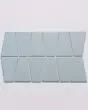 Marin Misty Blue Trapezoid Mosaic Tile