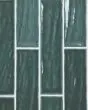 Marin Ocean Teal Glossy Glazed Ceramic 2.5"x10" Wall Tile