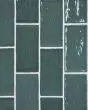 Marin Ocean Teal Glossy Glazed Ceramic 2.5"x5" Wall Tile