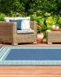 Meridian 9650b Navy/Green Area Rug