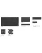 Modern Slate Charcoal Porcelain Tile