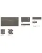 Modern Slate Taupe Porcelain Tile