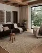 Molly MOL-02 Denim/Gold Area Rug