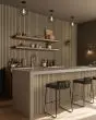 Acoustic Macro Wood Slat Wall Panel Natural