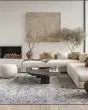 New Concept Washables SR104 Grey Area Rug