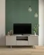 Acoustic Painted Wood Slat Wall Panel Jade