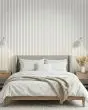 Acoustic Painted Wood Slat Wall Panel White