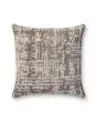 PLL0141 Dark Taupe/Ivory 22" Pillow