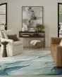 Prismatic PRS42 Silver Green Area Rug