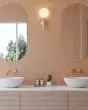 Sahara Cotto Matte Glazed Porcelain 5/8"x4" Crosshatch Mosaic Tile