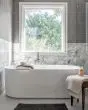 Sahara Dark Matte Glazed Porcelain 1"x12" Mosaic Tile