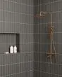 Sahara Dark Matte Glazed Porcelain 3"x12" Pressed Field Tile