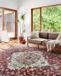 Samra SAM-10 Brick/Grey Area Rug