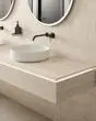 Sensi Roma Ivory Satin Glazed Porcelain 24"x48" Cube Deco Tile
