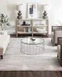 Solitude Silk Road Cream Dark Grey Area Rug