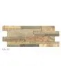 Stacked Quartz Desert Gold Porcelain Tile