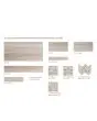 Stream Taupe Porcelain Travertine Tile