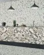 Tazzo White Honed Porcelain Terrazzo Tile