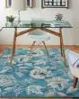 Tranquil TRA02 Turquoise Area Rug