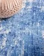 Whimsicle WHS08 Blue Ivory Area Rug