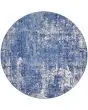 Whimsicle WHS08 Blue Ivory Area Rug