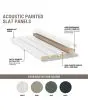 Acoustic Painted Wood Slat Wall Panel White