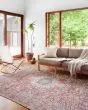 Wynter WYN-05 Tomato/Teal Area Rug