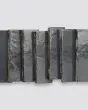 Zagora Charcoal Glossy Glazed Ceramic 2"x6" Field Tile