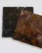 Zagora Nero Glossy Glazed Ceramic Triangle Mosaic Tile