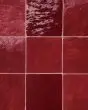 Zagora Rouge Glossy Glazed Ceramic 4x4" Field Tile