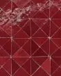 Zagora Rouge Glossy Glazed Ceramic Triangle Mosaic Tile