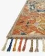 Zharah ZR-10 Rust/Blue Area Rug