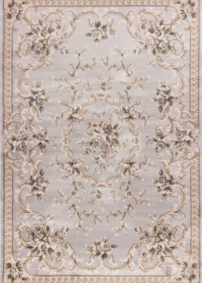 Avalon 5604 Light Grey Aubusson Area Rug