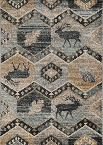 Chester 5637 Seafoam Woodlands Area Rug