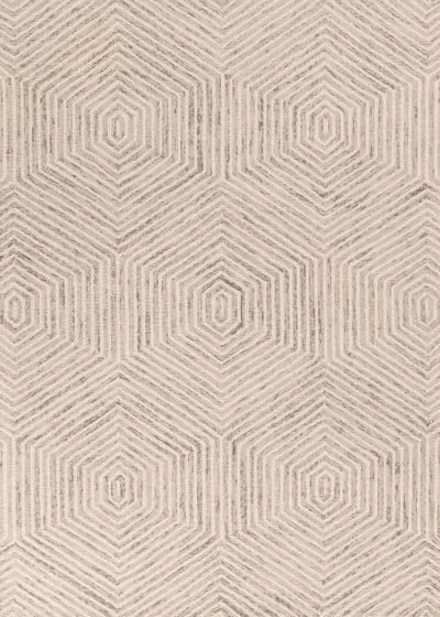 Gramercy 1607 Ivory Honeycomb Area Rug