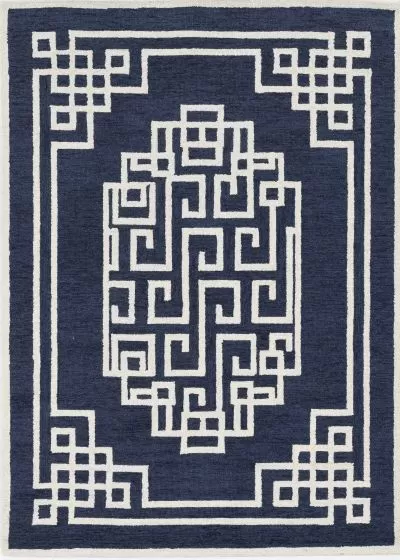 Gramercy 1613 Navy Ivory Maysville Area Rug