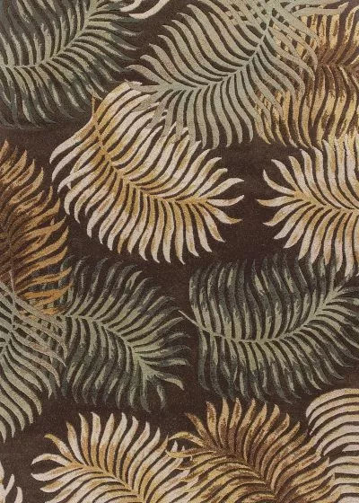 Havana 2617 Espresso Fern View Area Rug