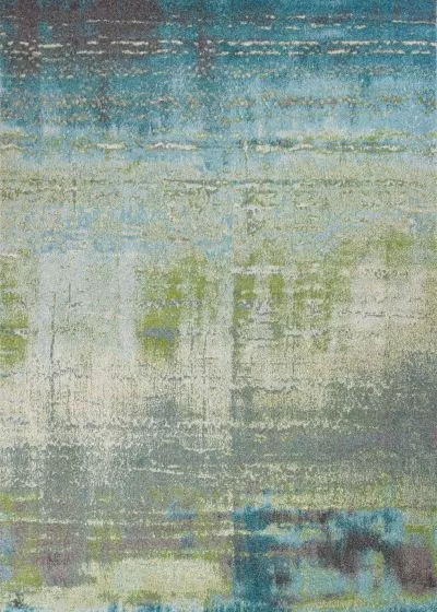Illusions 6206 Blue/Green Escape Area Rug