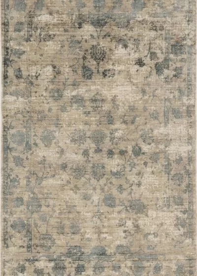 Indulge 805 Sand/Blue Elegance Area Rug