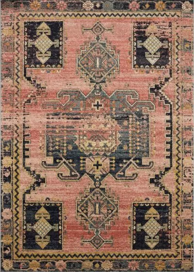 Loloi Jocelyn JOC-06 Rose/Rose Area Rug | Carpet Exchange