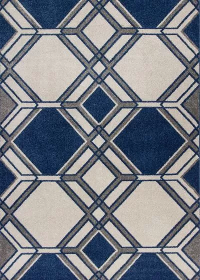 Lucia 2768 Ivory/Denim Grant Area Rug