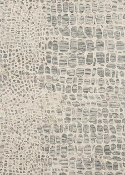 Masai MAS-03 Silver Grey/Ivory Area Rug