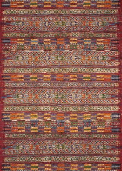 Mika MIK-09 Red/Multi Area Rug