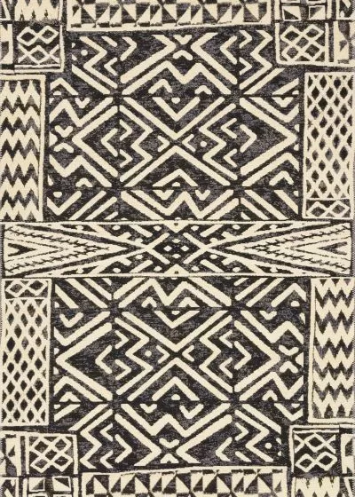 Mika MIK-13 Ivory/Black Area Rug